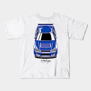 Skyline GTR R34 (blue) Kids T-Shirt